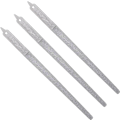 Miniatyrbilde 1 av 5: 3 stk 8 tommer skarpe rustfrie stål neglfiler sett manikyr pedikyr 100 grit buffer tykke tånegler fingernegler metall neglfil for hjem og profesjon
