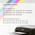 Miniatyrbillede 2 af 5: 4 Sorte Blækpatroner til udskiftning af Epson 603XLBk Kompatibel/ikke-OEM fra Go Inks