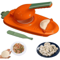 Miniatyrbilde 1 av 5: 2 i 1 Dumpling Maker Dumpling Press Dumpling Skin Artifact Kjøkken Dumpling Making Tool DIY Manuell Dumpling Molds(Orange)