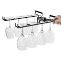 Miniatyrbillede 4 af 5: Sæt med 2 vinglasholdere Metal glasholder Glasliste Stilkglasholder Vægmontering