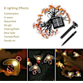 Miniatyrbilde 4 av 5: Solcelled Fe-lys Bier LED Utenfor 30 stk Varmt Hvit Bie Fe-lys Utenfor Vanntett