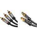 Miniatyrbilde 1 av 5: 3m komponentkabel & 3m optisk digital lydkabel/toslink-kabel (toslink til toslink, fiberoptisk kabel, for hjemmekinosystem, PS4, X