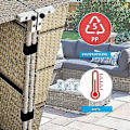 Miniatyrbild 5 av 5: 10 stycken Patio Möbelklämmor Vicker Möbelklämmor Soffa Klämmor För Patio Trädgård Vicker
