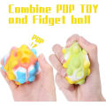 Miniatyrbillede 3 af 5: Xqday Push Bubble Pop It Stressbold, legetøj Squeezebold, silikone 3d Fidgetbold Pop It