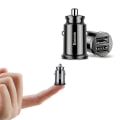 Miniatyrbilde 1 av 4: Mini Billader for bil til Iphone X Samsung S10 Xiaomi Mi 9 3.1a Hurtig Billader USB Billader Adapter Mobiltelefonlader