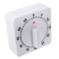 Miniatyrbillede 1 af 5: Køkken Lille Kvadratisk Timer 60 Minutters Timer Påmindelse Mekanisk Timer