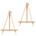 Pikkukuva 1 / 2: 20x14x2cm Leikkikuvataulut 2 kpl Maalausteltta Puinen Mini Telttateline Kolmijalka Näyttö