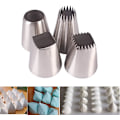 Miniatyrbilde 1 av 4: 4 stk. Trådspisser, Rustfritt Stål Icing Piping Dyser For Pastry Fondant Verktøy