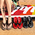 Miniatyrbild 4 av 5: Herrtoalett Flip Flops halkfria casual strand sandaler halkfria tofflor khaki 41
