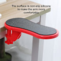 Miniatyrbillede 3 af 5: Armlæn Støtte Forlænger, Justerbar Armlæn Til Skrivebord - Ergonomisk Armlæn Mus Pad Holder Arm Håndledsstøtte Til Bord Og C