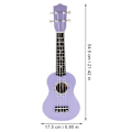 Miniatyrbild 4 av 4: 21 Tums Ukulele Gitarr Leksak Trä Ukulele Gitarr Leksak Rolig Massiv Trä Musikinstrument Modell Leksak Tidig Utbildnings Gitarr Leksak (lila)
