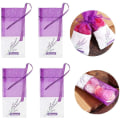 Miniatyrbillede 2 af 5: Sachet Tommeposer Mesh Lavendelposer Lin Organza Gaze Gaveposer Sække til Lavendel, Krydderier og Urter (12 Lilla Trækposeposer)