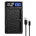 Miniatyrbillede 2 af 5: Dobbelt Batterilader til Arlo Pro Batteri Arlo Pro 2 Batteri Arlo Go Batteri LCD Batterilader