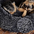Miniatyrbillede 3 af 5: Rundt Calm Donut Hug Hundebed, Seng Vaskbar Rund Pude Kæledyrsseng