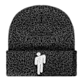 Miniatyrbillede 2 af 5: Billie Eilish Strikket Beanie Unisex Hiphop Beanie Casual Hætte Uldblød Beanie (sort 1 stk)