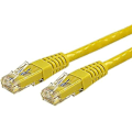 Miniatyrbilde 1 av 5: 5ft Cat6 Ethernet-kabel - Gul Cat 6 Gigabit Ethernet-tråd - 650mhz 100w Poe Rj45 Utp Formet nettverk/patchkabel med belastningsavlastning/f
