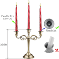 Miniatyrbilde 2 av 5: 3 Metall Lysestaker Holder For Formelle Arrangementer, Bryllup, Kirke, Feriedekor