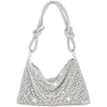 Pikkukuva 1 / 5: Naisten crossbody-laukku, hopeinen clutch-laukku, käsilaukku