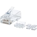 Miniatyrbilde 1 av 3: RJ45 Modulære Plugger Pro Line, Cat6a, UTP, 3-polet, For Solid Tråd, 50 Gullbelagte Kontakter, 80 Pakning