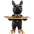 Miniatyrbillede 2 af 5: Bulldog Dyrefigurer, Hjemmeindretning Tilbehør, Bordpynt, Opbevaringsbakke, Hundemodel Statue, Skulptur Stueindretning