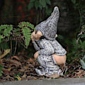 Miniatyrbillede 2 af 5: Dværg Statue, Fræk Sjov Udendørs Statue Resin Elf Have Statue Græs Dekoration, Dværg Have Skulptur og Statue Miniature Form til Havekunst Urinat
