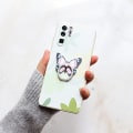 Miniatyrbild 2 av 5: Fjärilsmobilringhållare Fingergrepp Stativ 360° Rotation 180° Vändbar Universal Stativ Kompatibel med Alla Smartphones (Mörkblå)