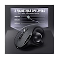 Miniatyrbillede 4 af 4: Genopladelig Trackball Mus Bluetooth+2.4g Dobbelt Tilstand Trådløs Mus Til Pc Computer Bærbar Tablet