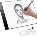 Miniatyrbilde 1 av 5: A4 LED Tegnebrett - Lysbord / Lysplate - Bærbar Hvit