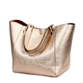 Miniatyrbillede 2 af 5: Luksus Læder Skuldertasker til Kvinder 2021 Top-Handle Crossbody Tasker til Kvinder Store Kapacitet Håndtasker og Punge rose gold