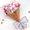 Miniatyrbillede 1 af 4: Pop Up Takkekort, Takkekort, 3D Pop Up Blomster Fødselsdagskort Med Kuvert Til Bryllup, Forretning, Baby Showers, Mors Dag (5,9 x 7,9