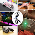 Miniatyrbilde 2 av 5: 1,9 m avtakbar USB-kabel i nylonflettet ledning, erstatningskabel for Razer Wolverine Xbox One spillkontroller, reparasjonsdel A
