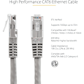 Miniatyrbilde 3 av 5: Cat6 Ethernet-kabel - 50 fot - Grå - Patchkabel - Formet Cat6-kabel - Lang nettverkskabel - Ethernet-ledning - Cat 6-kabel - 50 fot (c6
