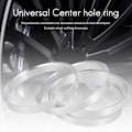 Miniatyrbilde 5 av 5: 4 stk. Universelle Aluminiumsnavringer Hjulsett 74,1 mm Ytre Diameter 72,6 mm Indre Diameter