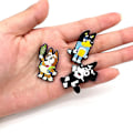 Miniatyrbillede 3 af 3: 30 stk. Tegnefilm Bluey Hund Sko Charms Dekoration Til DIY Croc Clog Sandaler Tilbehør