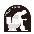 Miniatyrbild 1 av 4: Kreativ toalett timglas timer sand timer plast sandglas timer hantverk present A
