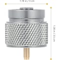 Miniatyrbilde 2 av 5: Profesjonell gassbeholderkonverter bærbar propankonverter camping gassbeholderadapter (1 stk, sølv)