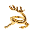 Miniatyrbillede 1 af 4: Sæt af 8 Guld Hjorte Jule Servietringe til Spisebord Opstilling - Rustikke Middagsborde Opstilling Dekoration til Bryllupsreceptioner, Jul, Tak