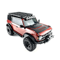 Pikkukuva 3 / 5: Metallista valmistettu moottorin konepellin koristelevy, suojaava metalli tarra Trx4 92076-4 1/10 Rc Crawler C:lle