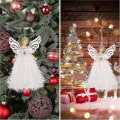 Miniatyrbilde 4 av 5: Juletrtopper - Hvit Plastjuleengel 20,5 X 8,2 Cm - Juletrtopper Juletrpynt, Krist