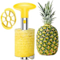Miniatyrbillede 5 af 5: Nemt Køkkenredskab i Rustfrit Stål til at Skræl, Kerne og Skære Ananas