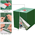 Miniatyrbild 2 av 5: IBC-Tanktäckning 1000l, 2-pack 420D Vattentanklock, UV-skydd Dammskydd Trädgårdsmöbelöverdrag, Skyddande IBC-Tanktäckning med Spänne