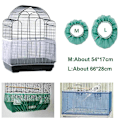 Miniatyrbild 3 av 5: Receptor Seed Guard Nylon Mesh Fågel Papegoja Överdrag Mjuk Lätt Rengöring Nylon Luftig Tyg Mesh Fågelbur Överdrag Seed Catcher Guard