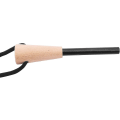 Miniatyrbillede 5 af 5: Sæt med 2 flint og stål, flinttænder til overlevelse til bushcraft, magnesiumstang ildstarter kit med håndlavet træhåndtag, 20.000 gange