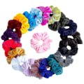 Miniatyrbillede 1 af 4: Hår Scrunchie Hår Tilbehør Til Piger Elastisk Hårbånd Multifarvet