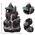 Miniatyrbillede 5 af 5: Bjerge Flod Fald Resin Tilbagestrømning Røgelsebrænder H Røgelsebrænder R