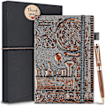 Miniatyrbild 1 av 5: Läderjournal Vintage Notebook med penna