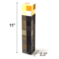Miniatyrbilde 2 av 3: Minecraft Spill Fakkel Lampe Led Nattelys Oppladbar Hjem Soverom Dekorasjon Gave