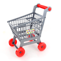 Miniatyrbilde 1 av 4: Barnevogn, Mini Supermarkedshandvogn, Supermarkedskurv Leke, Leker for Leken Handlevogn, Utdannende Leke for Barn