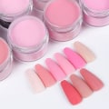 Miniatyrbild 3 av 5: 15g Gravyr 3d Mönster Bulk Fina Olika Nyanser Het Rosa Nagel Akryl Pulver Kristallförlängning Byggverktyg Nageltillbehör