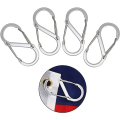 Miniatyrbild 1 av 5: Flaggfästen Snaps Hook, Aluminiumlegering Flaggstångsklämmor, Flaggmaskinvara, Flaggstångstillbehör, Fäst Flaggöljetter till Fallrep (4 st)